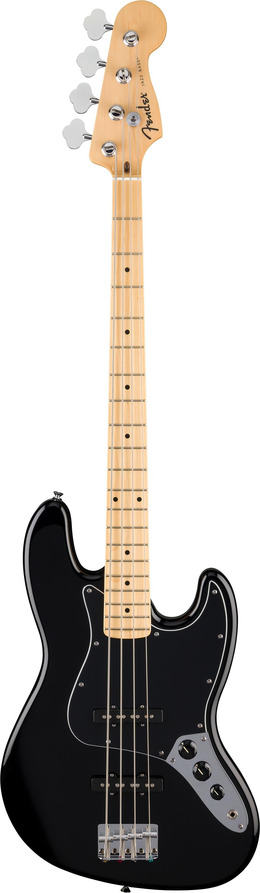 Fender Standard Series Jazz Bass Guitar in Black - Andertons Music Co.